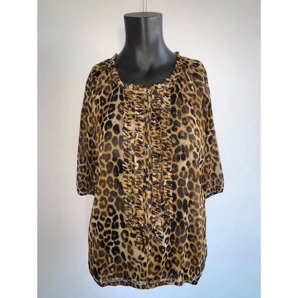 Express Leopard blouse - Picture 2 of 4